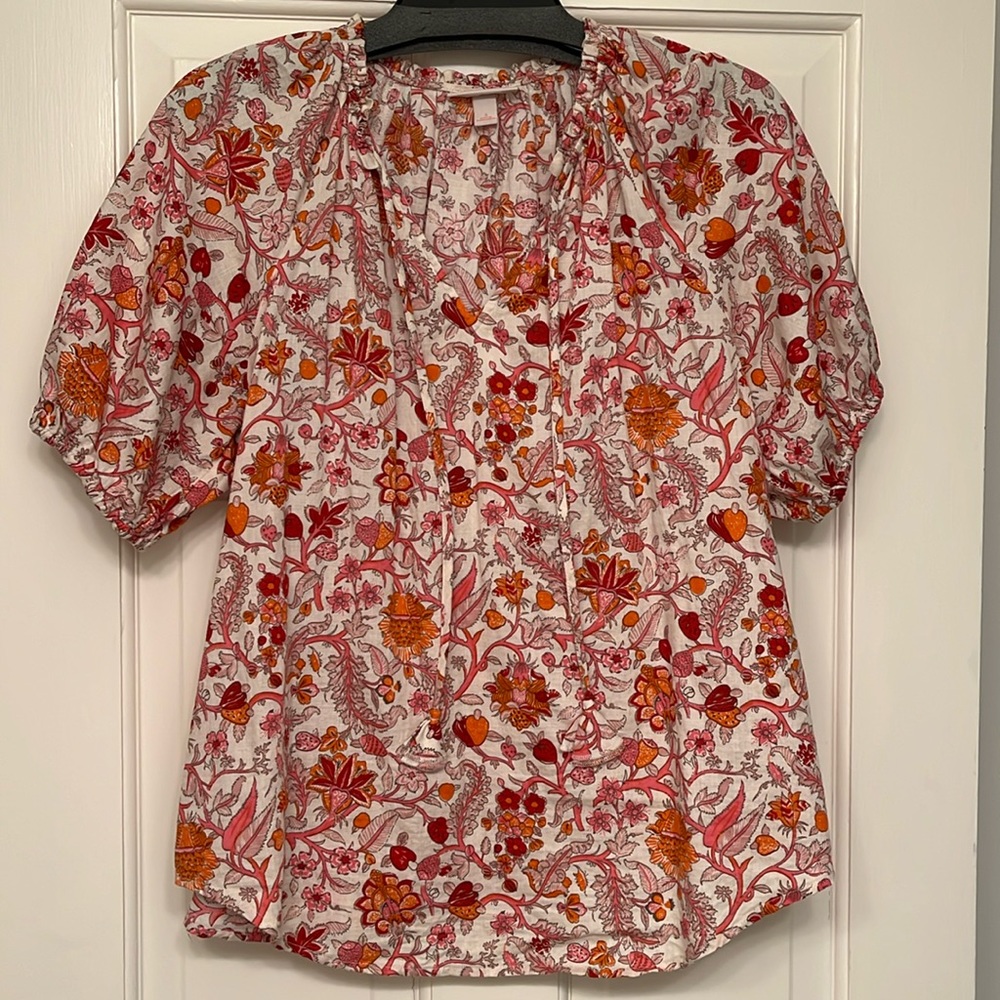 Floral boho blouse